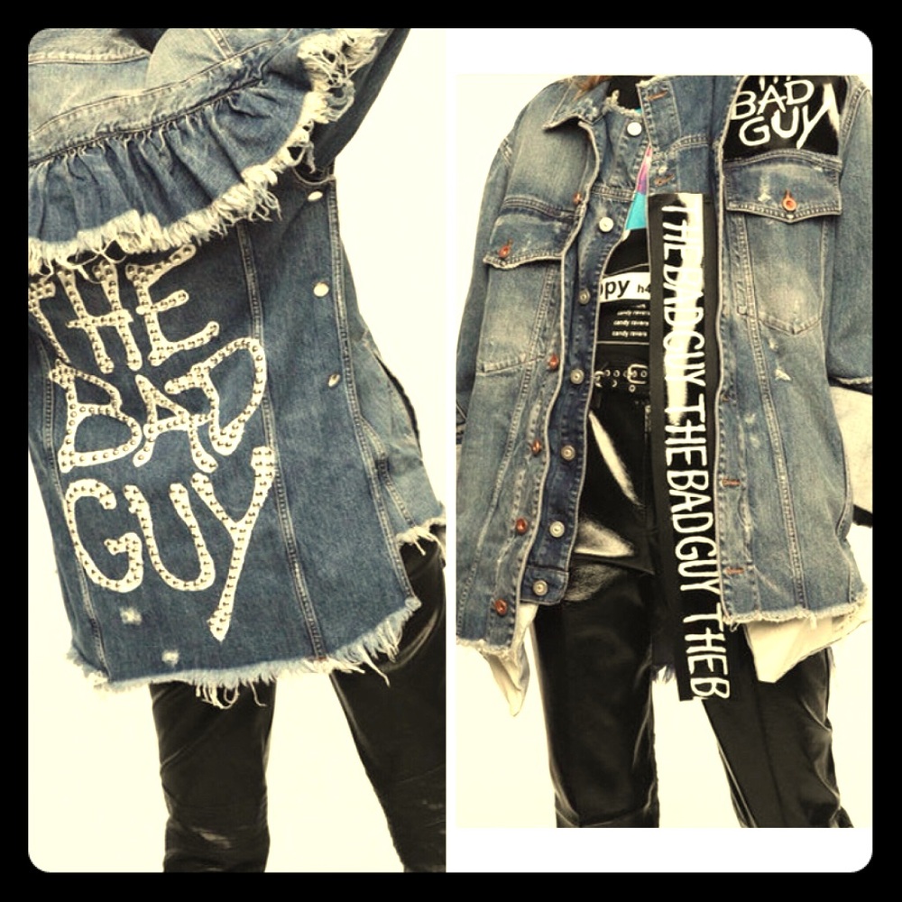 Blue jean hate denim jacket